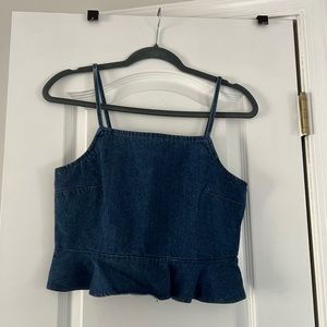 denim crop top from American Eagle size S